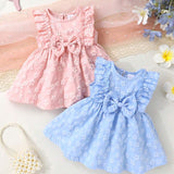 Conjunto com 2 Peças, Elegante,Vestido Macio Confortável com Decoração de Laço